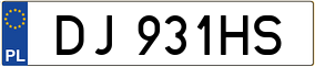 Trailer License Plate
